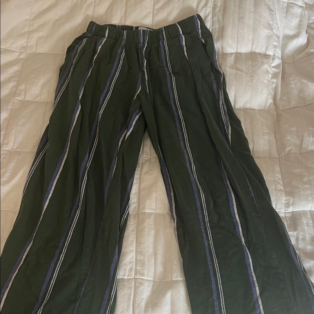 Urban Outfitters Striped Green Women’s Pants